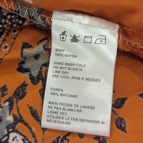 Ecote Urban Outfitters Off The Shoulder Rayon Floral Dress Sz Small - Picture 5 of 6